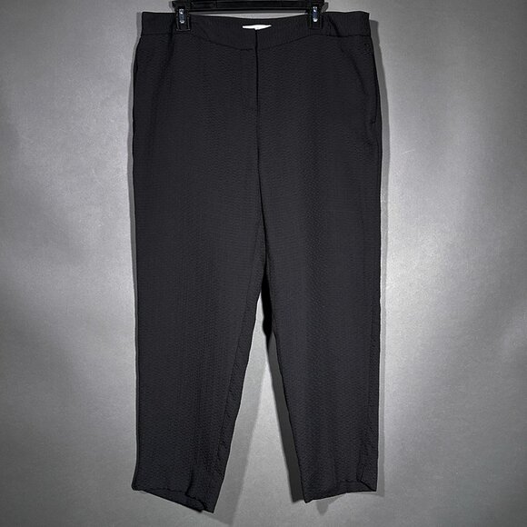 Liz Claiborne‎ Black Capris Pants Texture Size 14 - Picture 1 of 16